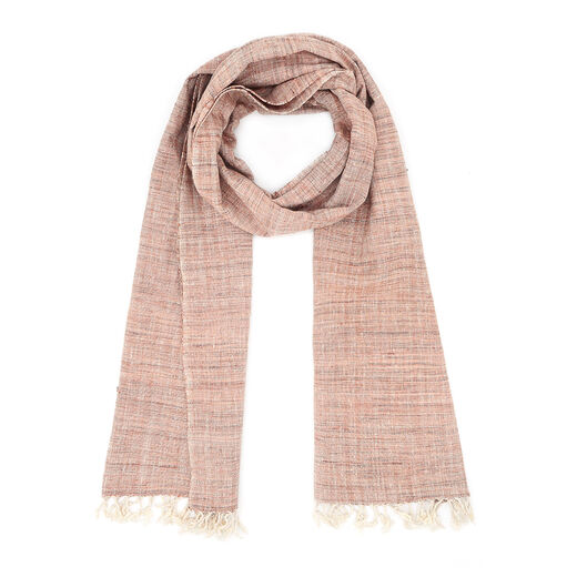 Brown silk scarf